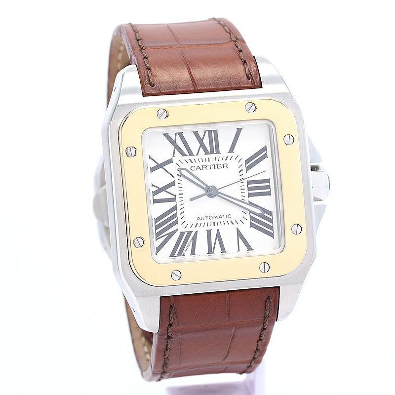 【中古】CARTIER SANTOS 100 LARGE MODEL カルティエ サントス 100 LM W20072X7