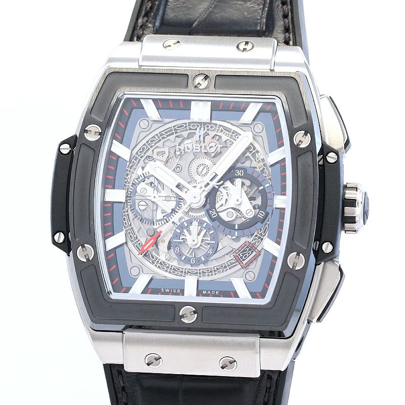 【中古】HUBLOT SPIRIT OF BIG BANG TITANIUM CERAMIC ウブロ スピリット オブ ビッグ・バン チタニウム セラミック 601.NM.0173.LR