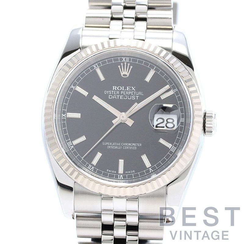 【中古】ROLEX OYSTER PERPETUAL DATE JUST ロレックス オイスターパーペチュアル デイトジャスト M116234-0085