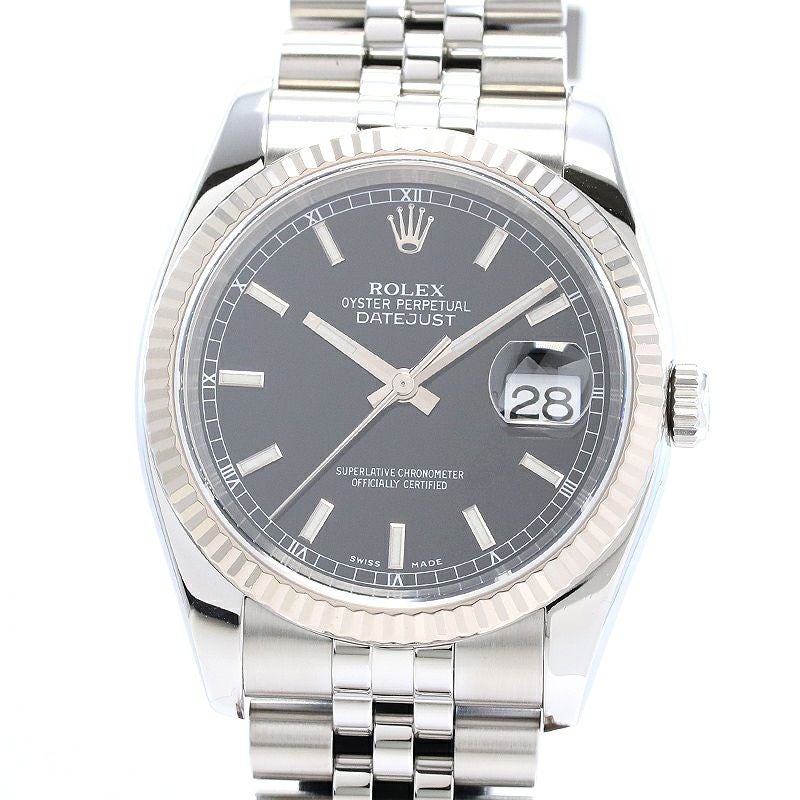 【中古】ROLEX OYSTER PERPETUAL DATE JUST ロレックス オイスターパーペチュアル デイトジャスト M116234-0085
