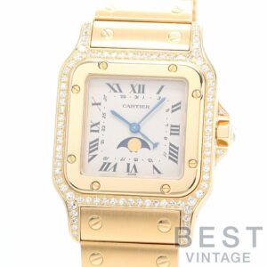 【中古】CARTIER SANTOS GALBEE LARGE MODEL MOON PHASE カルティエ サントスガルベ LM ムーンフェイズ 819904