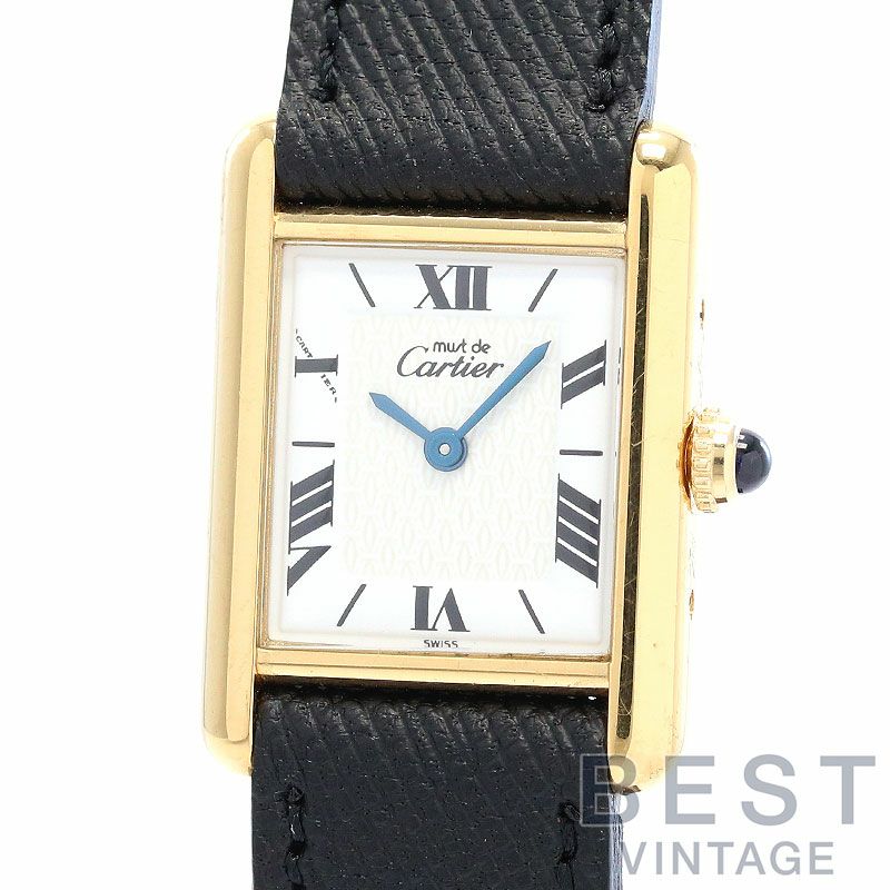 【中古】CARTIER MUST TANK SMALL MODEL VERMEIL カルティエ マストタンク SM ヴェルメイユ W1009654