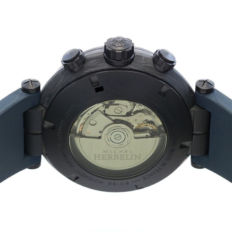 【中古】HERBELIN NEWPORT REGATE CARBON エルブラン ニューポート レガッタ カーボン 288/CN45CB