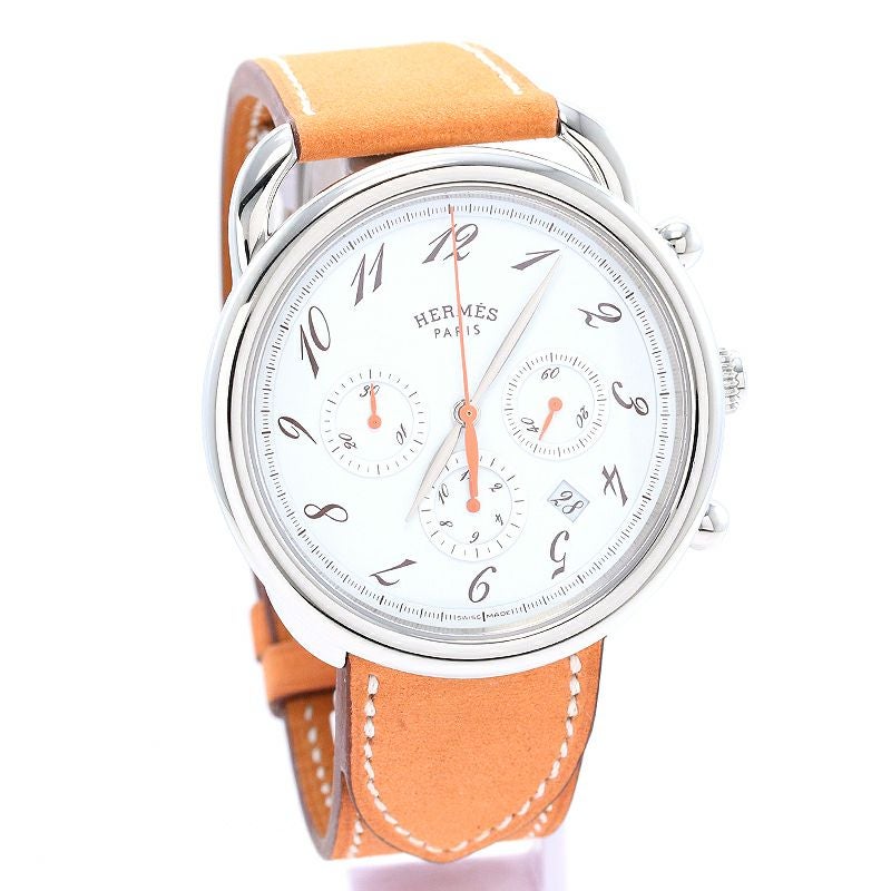 【中古】HERMES ARCEAU CHRONOGRAPH エルメス アルソー クロノグラフ AR4.910A