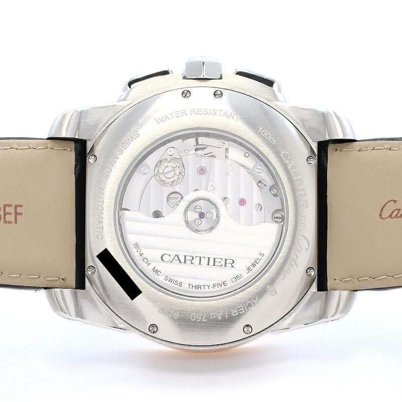 【中古】CARTIER CALIBRE DE CARTIER CHRONOGRAPH LARGE MODEL カルティエ カリブル ドゥ カルティエ クロノグラフ LM W7100043