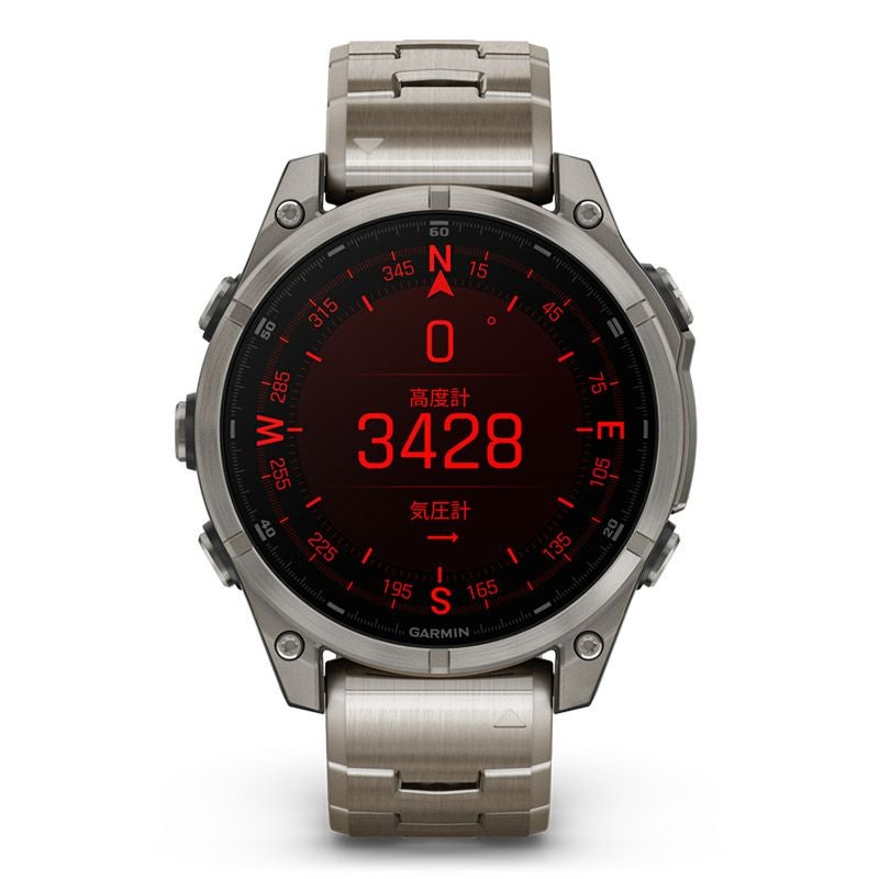 GARMIN fenix 8 Sapphire AMOLED 47mm Ti / Metal Band ガーミン フェニックス8 サファイア アモレッド 47mm Ti / メタルバンド 010-02904-47