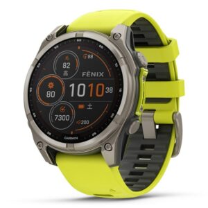 GARMIN fenix 8 Sapphire Dual Power 47mm Ti / Amp Yellow ガーミン フェニックス8 サファイア デュアルパワー 47mm Ti / アンプ イエロー 010-02906-51