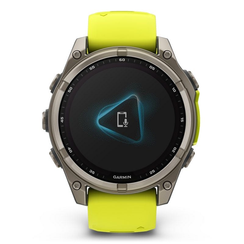 GARMIN fenix 8 Sapphire Dual Power 47mm Ti / Amp Yellow ガーミン フェニックス8 サファイア デュアルパワー 47mm Ti / アンプ イエロー 010-02906-51