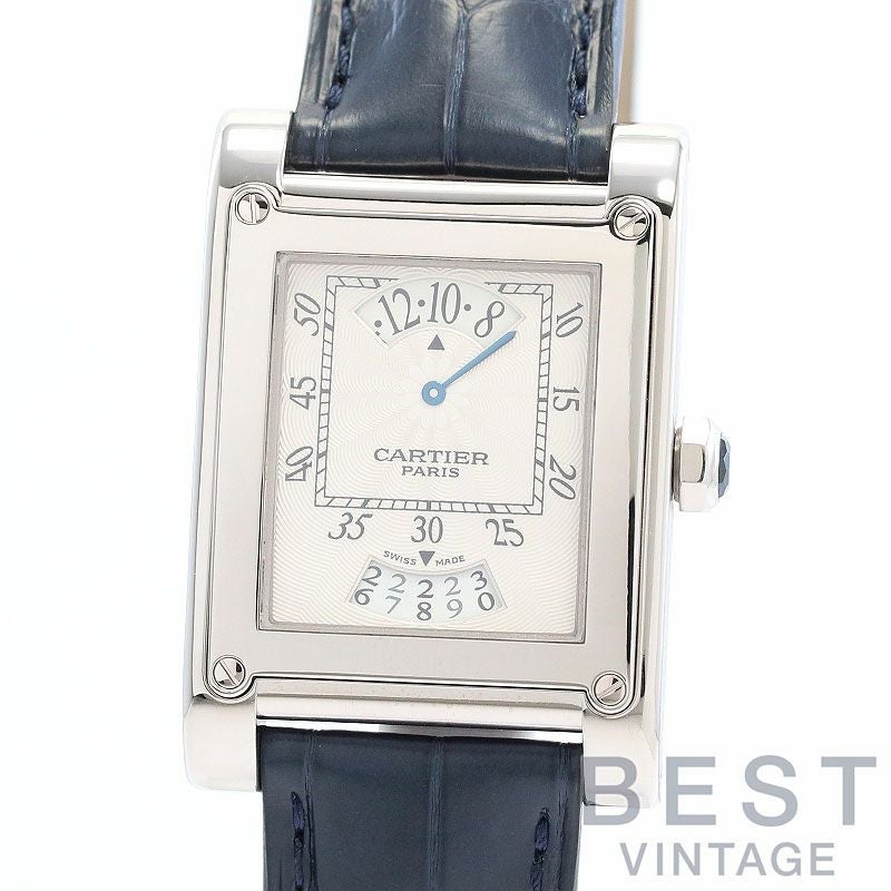 【中古】CARTIER TANK A VIS LARGE MODEL TIME & CALENDAR CPCP カルティエ タンク ア・ヴィス LM タイム&カレンダー CPCP W1534551