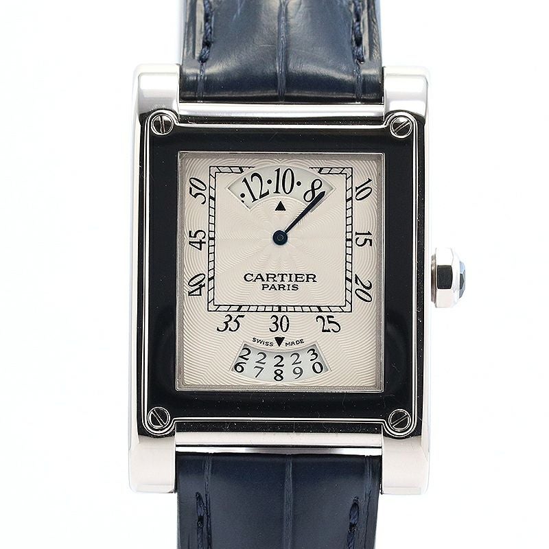 【中古】CARTIER TANK A VIS LARGE MODEL TIME & CALENDAR CPCP カルティエ タンク ア・ヴィス LM タイム&カレンダー CPCP W1534551