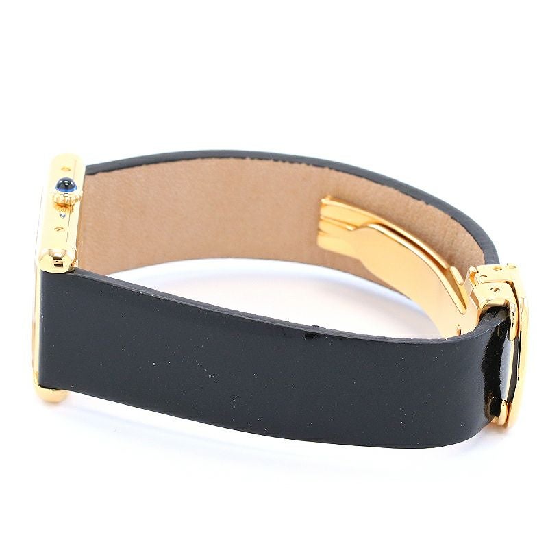 【中古】CARTIER MUST TANK LARGE MODEL TRINITY カルティエ マストタンク LM ヴェルメイユ ストライプトリニティダイヤル 81972213