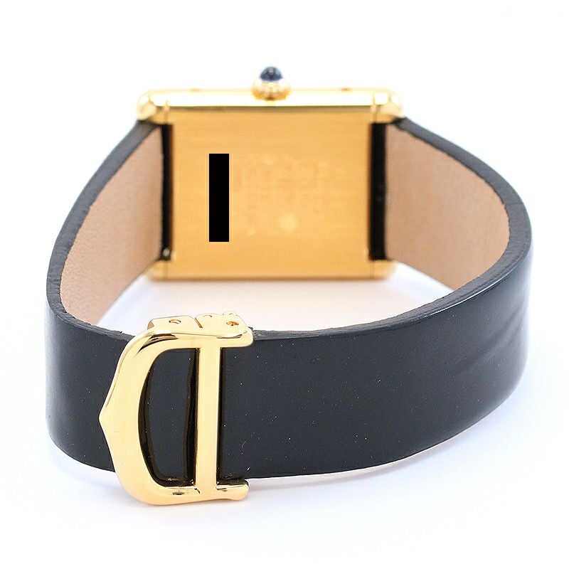 【中古】CARTIER MUST TANK LARGE MODEL TRINITY カルティエ マストタンク LM ヴェルメイユ ストライプトリニティダイヤル 81972213