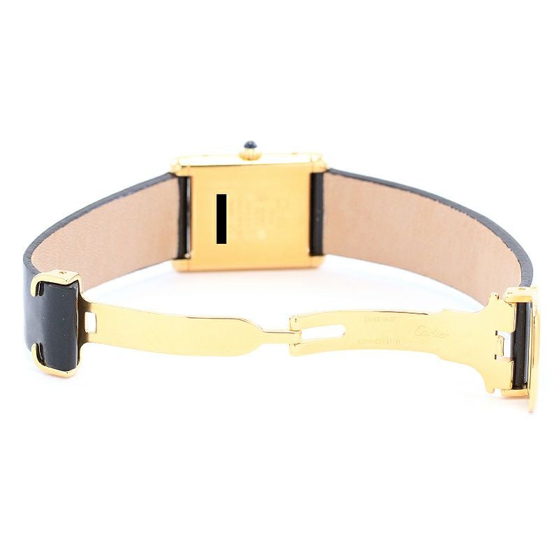 【中古】CARTIER MUST TANK LARGE MODEL TRINITY カルティエ マストタンク LM ヴェルメイユ ストライプトリニティダイヤル 81972213