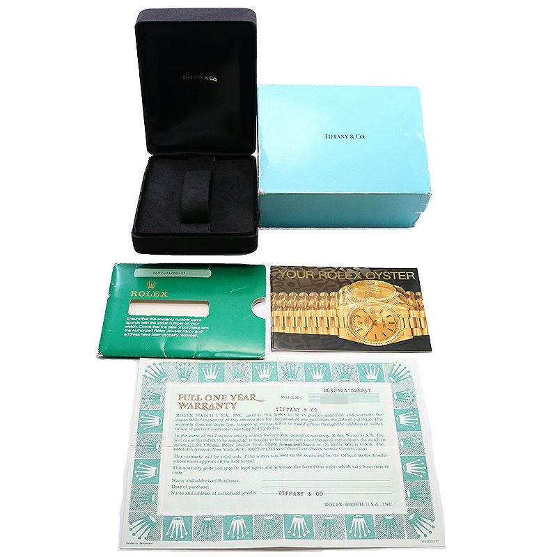 【中古】ROLEX OYSTER PERPETUAL DATE TIFFANY & CO. DOUBLE NAME ロレックス オイスター パーペチュアル デイト ティファニー ダブルネーム 69240