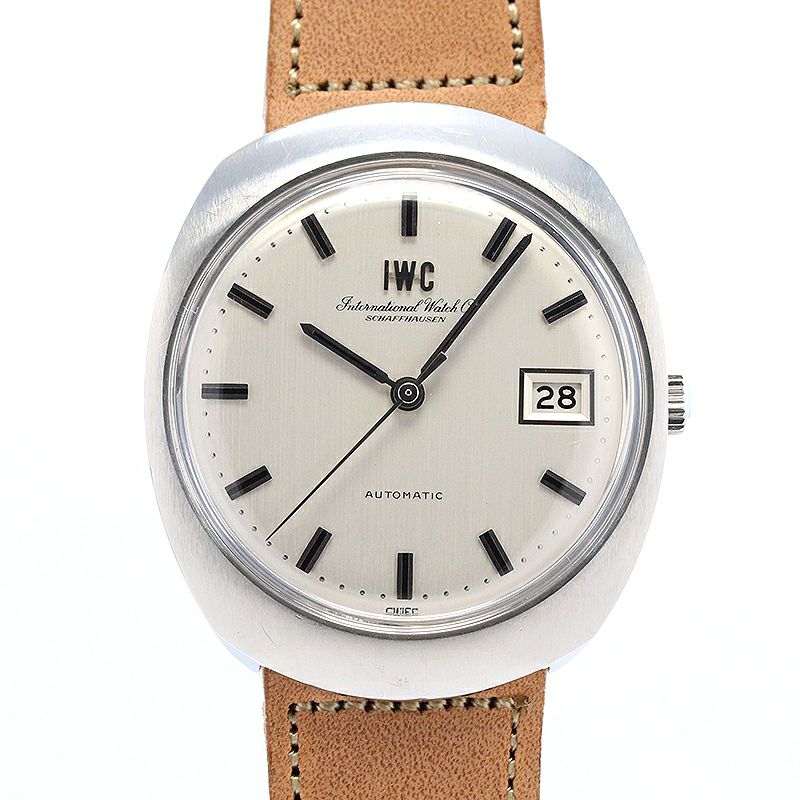 【中古】IWC VINTAGE ONE PIECE OVAL CASE WATCH DATE アイ・ダブリュー・シー ヴィンテージ ワンピースオーバルケースウォッチ デイト R815A