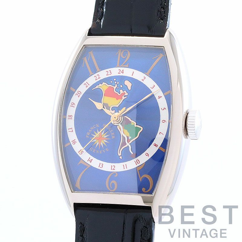 【中古】FRANCK MULLER CINTREE CURVEX WORLD WIDE AMERICA フランク・ミュラー トノウ・カーベックス ワールド ワイド アメリカ 5850WW