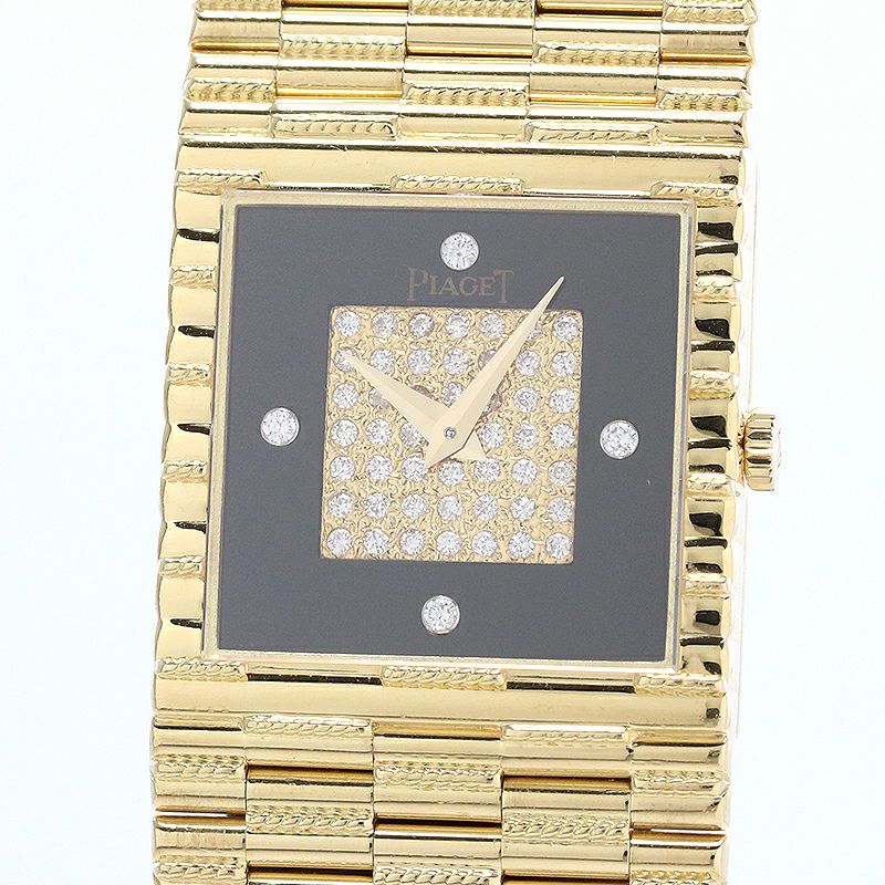 【中古】PIAGET TRADITION ONYX & PAVE DIAMONDS DIAL ピアジェ トラディション オニキス&パヴェダイヤモンド ダイヤル G0A08193 (9352G2)