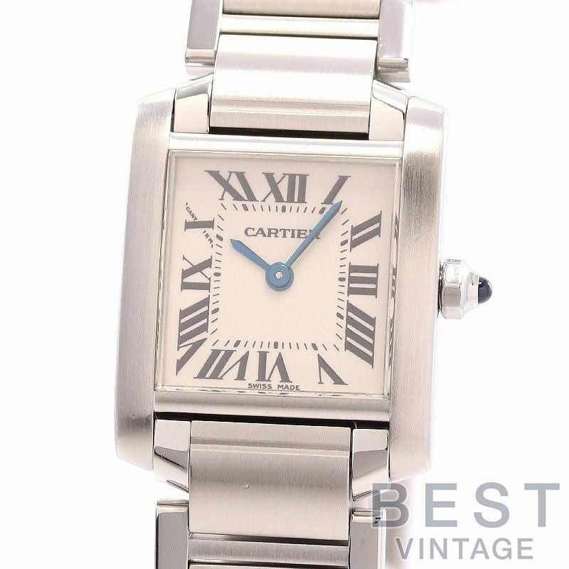 【中古】CARTIER TANK FRANCAISE SMALL MODEL カルティエ タンク フランセーズ SM W51008Q3
