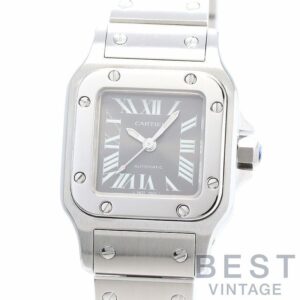 【中古】CARTIER SANTOS GALBEE SMALL MODEL ASIA LIMITED カルティエ サントスガルベ SM アジア限定 グレーダイヤル W20066D6