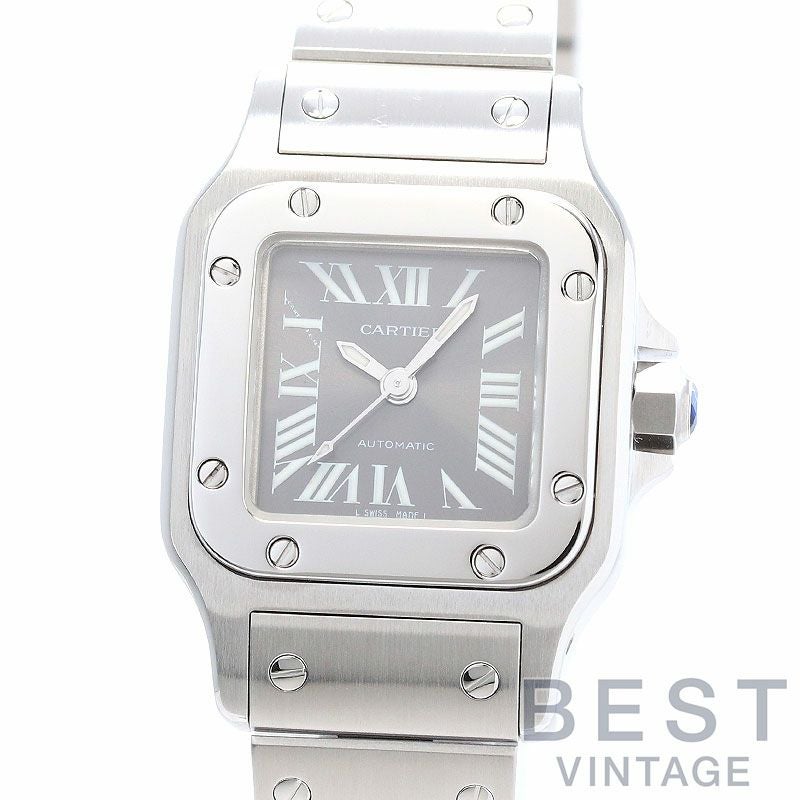 【中古】CARTIER SANTOS GALBEE SMALL MODEL ASIA LIMITED カルティエ サントスガルベ SM アジア限定 グレーダイヤル W20066D6