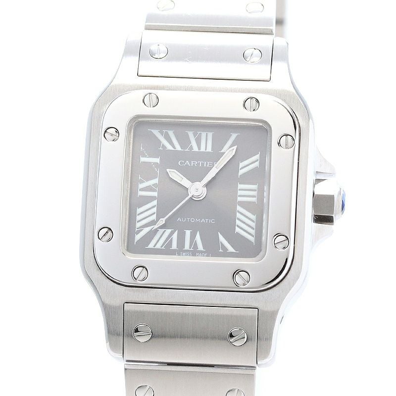 【中古】CARTIER SANTOS GALBEE SMALL MODEL ASIA LIMITED カルティエ サントスガルベ SM アジア限定 グレーダイヤル W20066D6