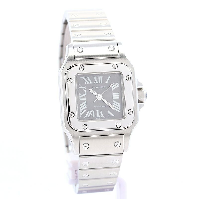 【中古】CARTIER SANTOS GALBEE SMALL MODEL ASIA LIMITED カルティエ サントスガルベ SM アジア限定 グレーダイヤル W20066D6