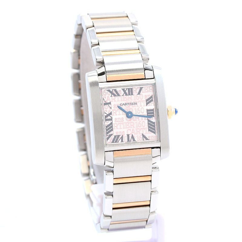【中古】CARTIER TANK FRANCAISE SMALL MODEL 160TH ANNIVERSARY 2007 CHRISTMAS カルティエ タンクフランセーズ SM 160周年 2007年 クリスマス限定モデル W51036Q4