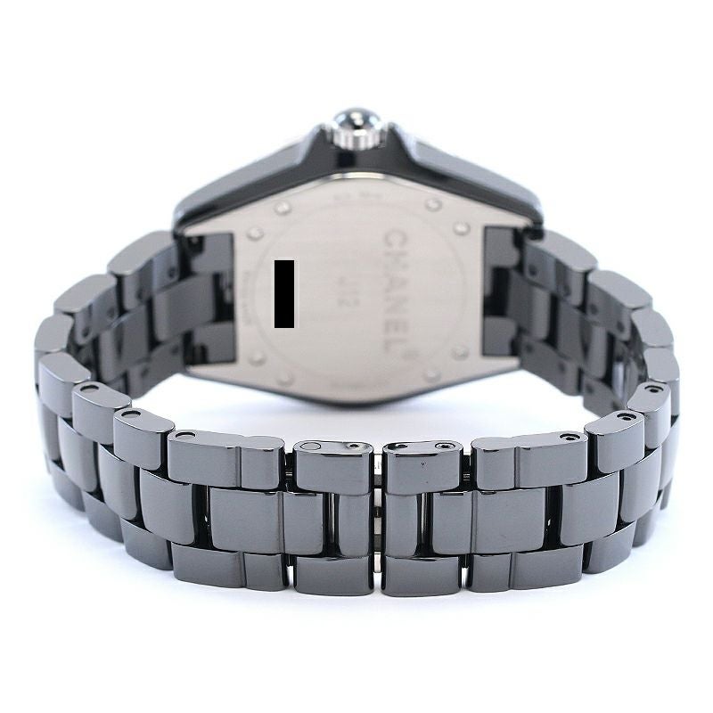 【中古】CHANEL J12 シャネル J12 38MM ブラックセラミック ダイヤモンドベゼル H3109