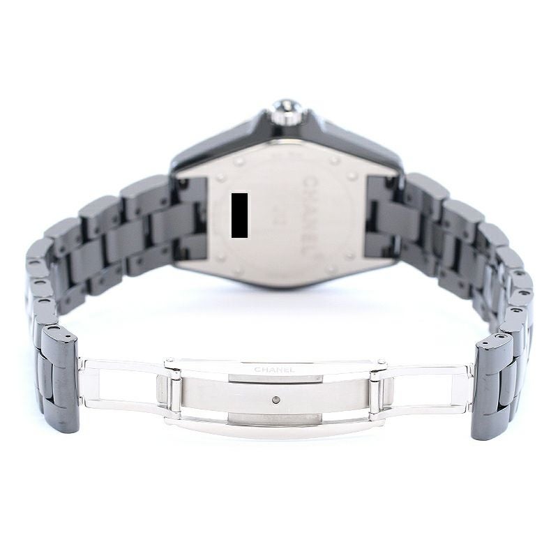 【中古】CHANEL J12 シャネル J12 38MM ブラックセラミック ダイヤモンドベゼル H3109