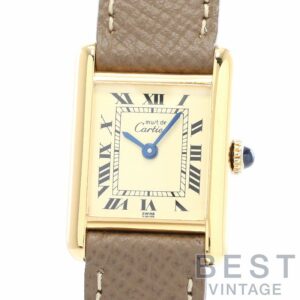 【中古】CARTIER MUST TANK SMALL MODEL VERMEIL カルティエ マストタンク SM ヴェルメイユ 82974213