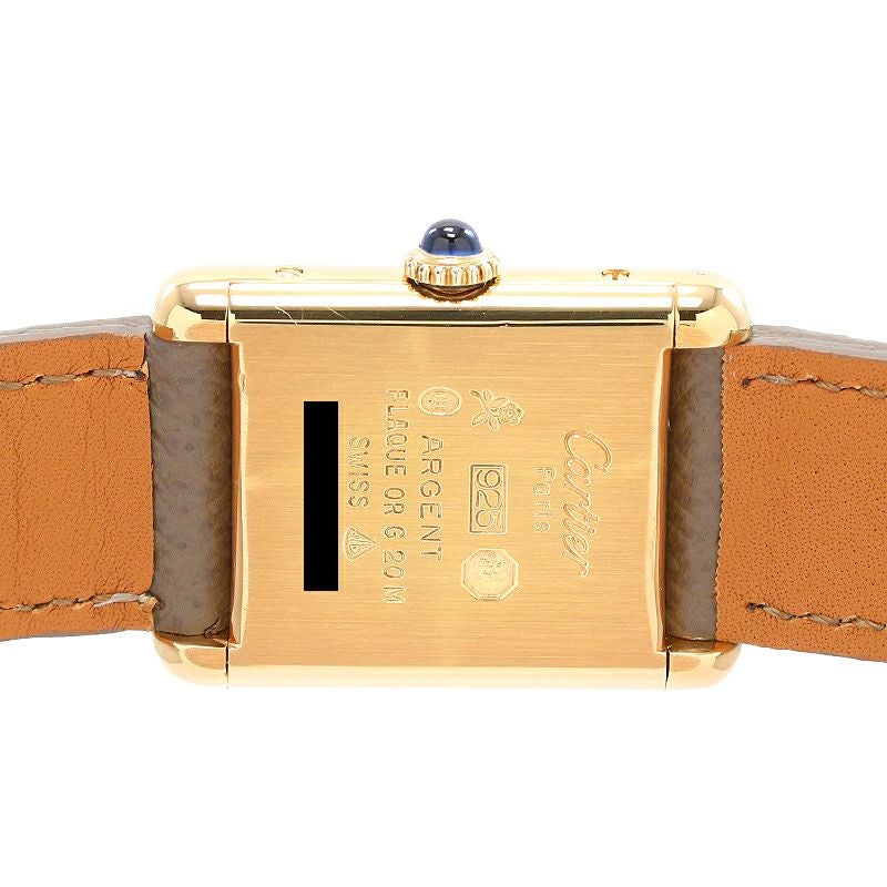 【中古】CARTIER MUST TANK SMALL MODEL VERMEIL カルティエ マストタンク SM ヴェルメイユ 82974213