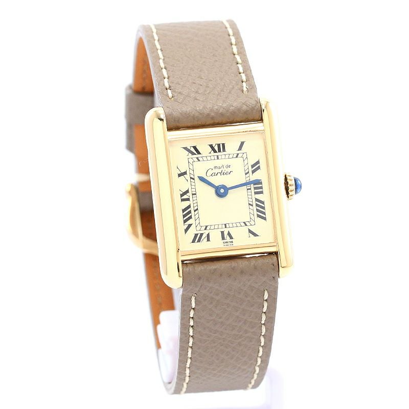 【中古】CARTIER MUST TANK SMALL MODEL VERMEIL カルティエ マストタンク SM ヴェルメイユ 82974213