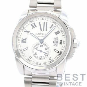 【中古】CARTIER CALIBRE DE CARTIER LARGE MODEL カルティエ カリブル ドゥ カルティエ LM W7100015