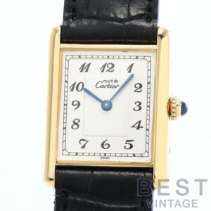 【中古】CARTIER MUST TANK LARGE MODEL VERMEIL カルティエ マストタンク LM ヴェルメイユ 590005