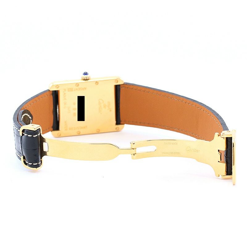【中古】CARTIER MUST TANK LARGE MODEL JUMBO VERMEIL カルティエ マストタンク LM ジャンボ ヴェルメイユ W1017454