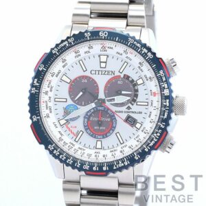 【中古】CITIZEN PROMASTER ECO-DRIVE E660 BLUE IMPULSE EDITION シチズン プロマスター エコ・ドライブ E660 ブルーインパルス エディション CB5001-65A (E660-S123135)
