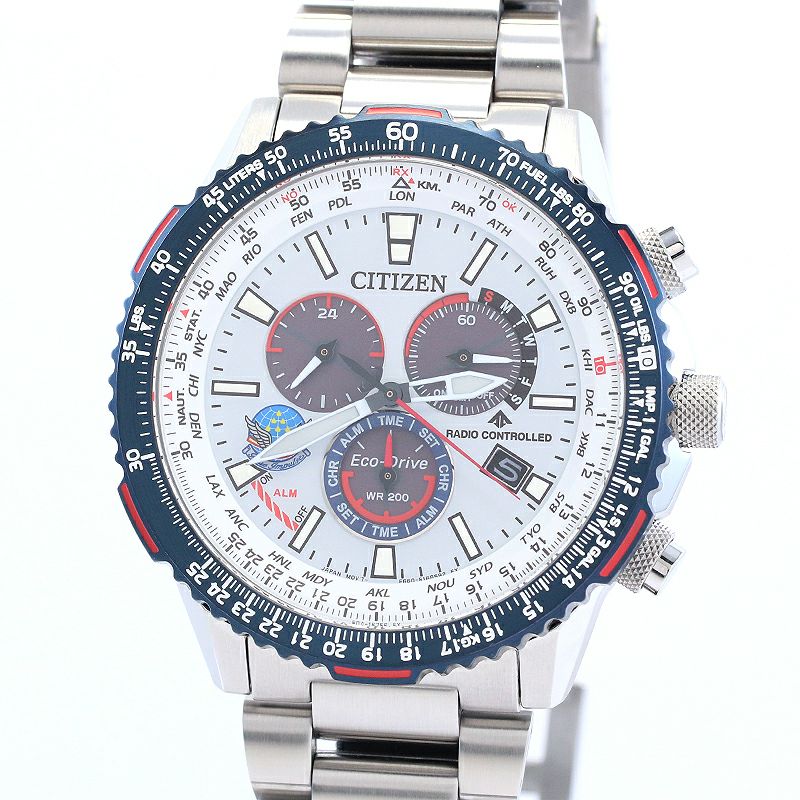 【中古】CITIZEN PROMASTER ECO-DRIVE E660 BLUE IMPULSE EDITION シチズン プロマスター エコ・ドライブ E660 ブルーインパルス エディション CB5001-65A (E660-S123135)