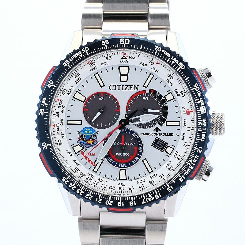 【中古】CITIZEN PROMASTER ECO-DRIVE E660 BLUE IMPULSE EDITION シチズン プロマスター エコ・ドライブ E660 ブルーインパルス エディション CB5001-65A (E660-S123135)