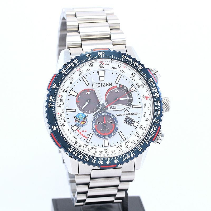 【中古】CITIZEN PROMASTER ECO-DRIVE E660 BLUE IMPULSE EDITION シチズン プロマスター エコ・ドライブ E660 ブルーインパルス エディション CB5001-65A (E660-S123135)