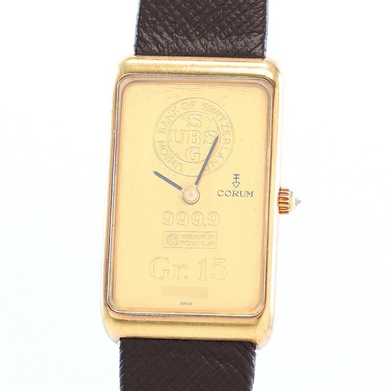 【中古】CORUM 15 GRAM 999.9 INGOT WATCH コルム 15グラム 999.9 インゴットウォッチ 55400