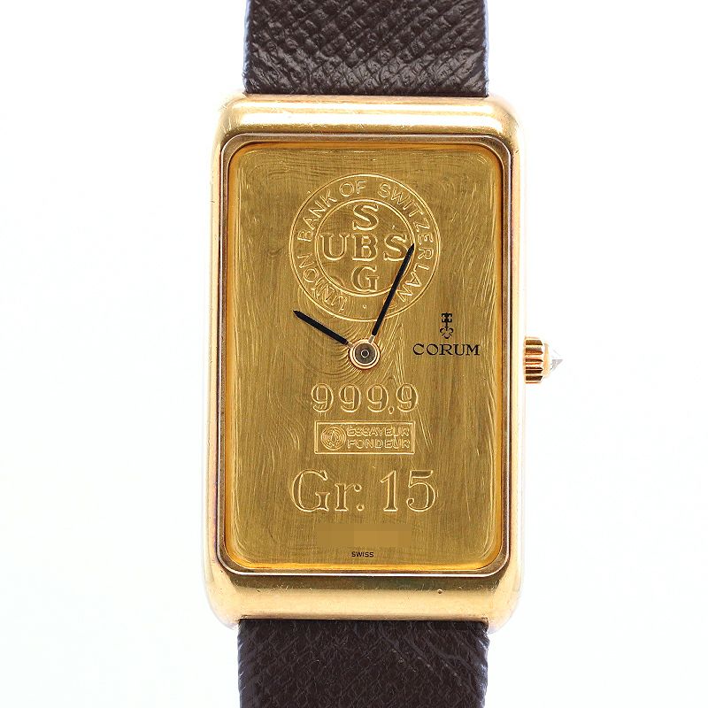 【中古】CORUM 15 GRAM 999.9 INGOT WATCH コルム 15グラム 999.9 インゴットウォッチ 55400