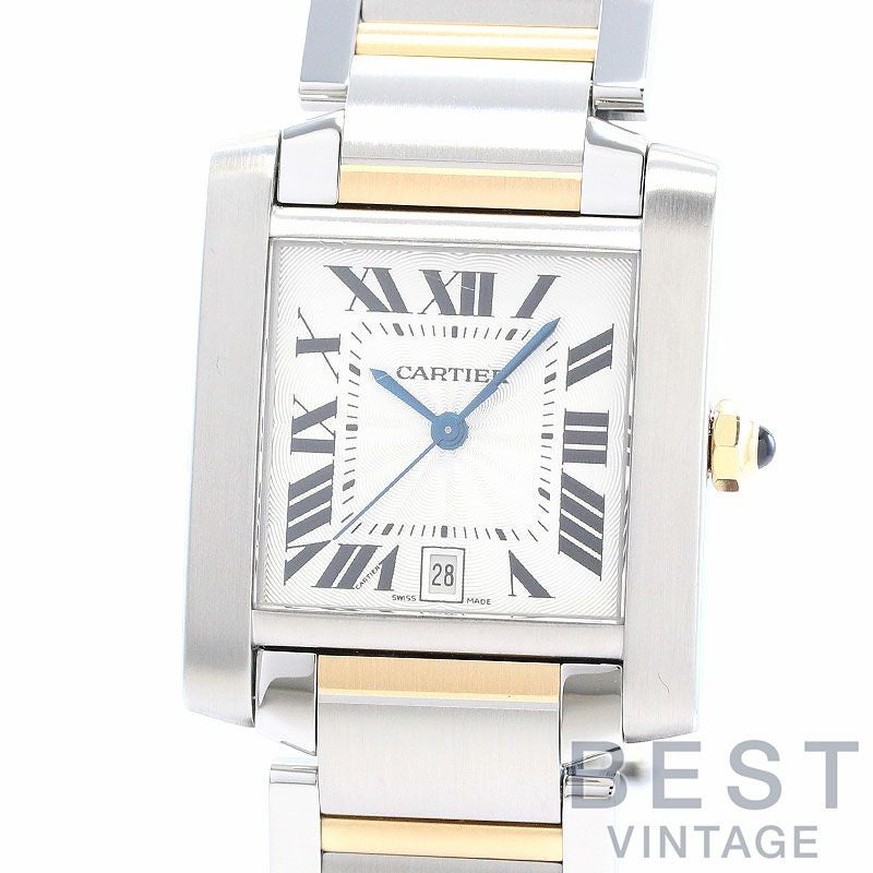 【中古】CARTIER TANK FRANCAISE LARGE MODEL カルティエ タンク フランセーズ LM W51005Q4