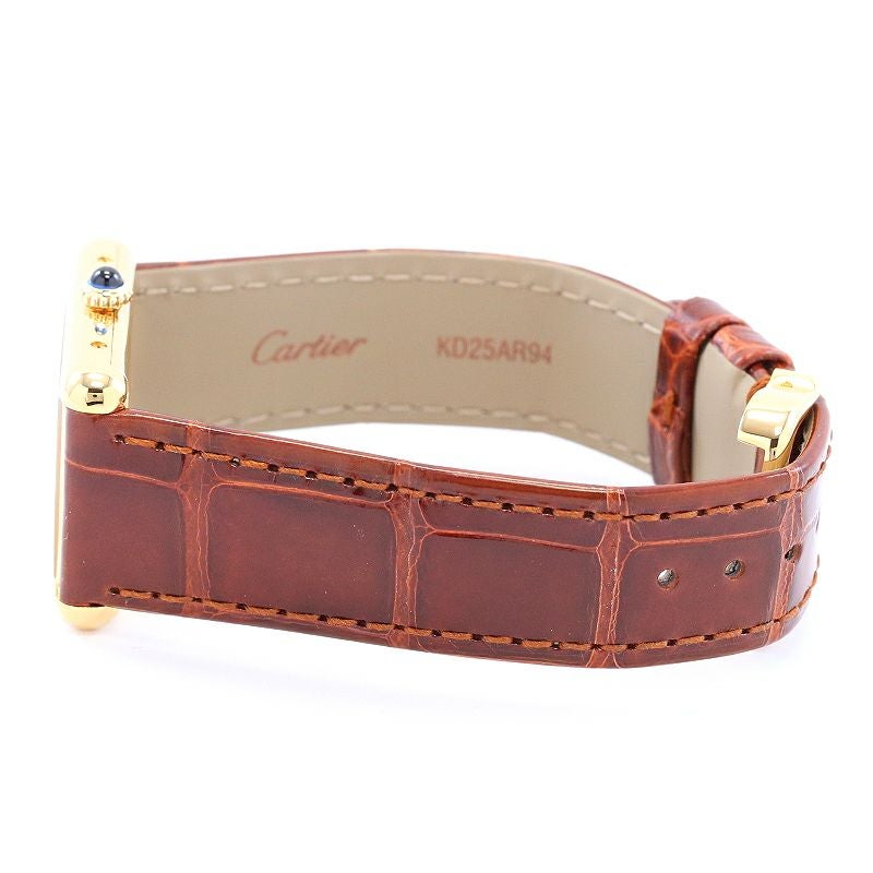 【中古】CARTIER MUST TANK LARGE MODEL VERMEIL カルティエ マストタンク LM ヴェルメイユ 81975613