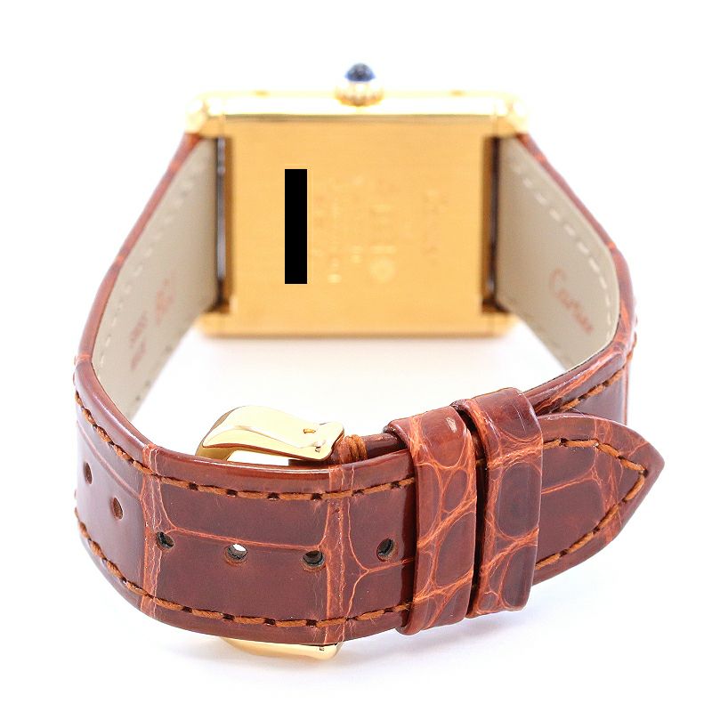 【中古】CARTIER MUST TANK LARGE MODEL VERMEIL カルティエ マストタンク LM ヴェルメイユ 81975613