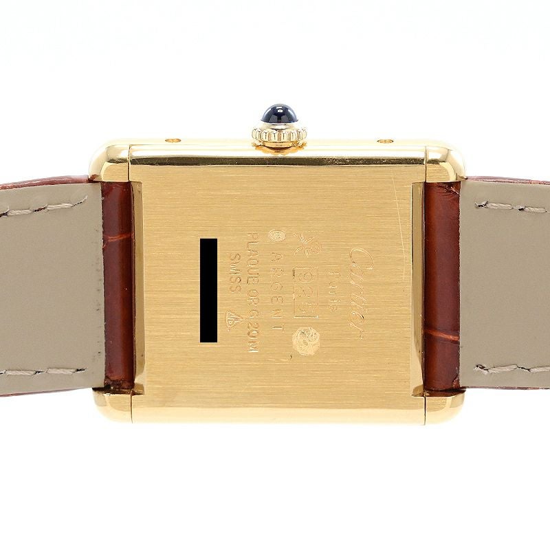 【中古】CARTIER MUST TANK LARGE MODEL VERMEIL カルティエ マストタンク LM ヴェルメイユ 81975613