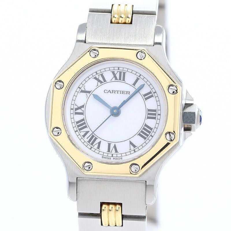 【中古】CARTIER SANTOS RONDE / SANTOS OCTAGON SMALL MODEL カルティエ サントスロンドSM / サントスオクタゴンSM 82037232