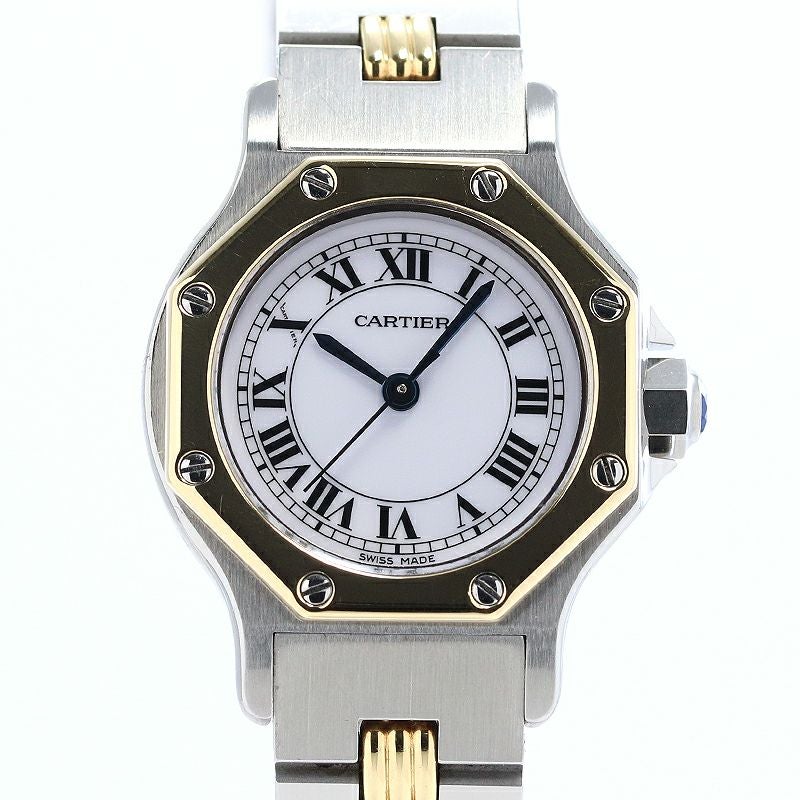【中古】CARTIER SANTOS RONDE / SANTOS OCTAGON SMALL MODEL カルティエ サントスロンドSM / サントスオクタゴンSM 82037232
