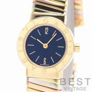 【中古】BVLGARI BVLGARI BVLGARI TUBOGAS THREE COLOR GOLD ブルガリ ブルガリ・ブルガリ トゥボガス スリーカラーゴールド Mサイズ BB23 2T