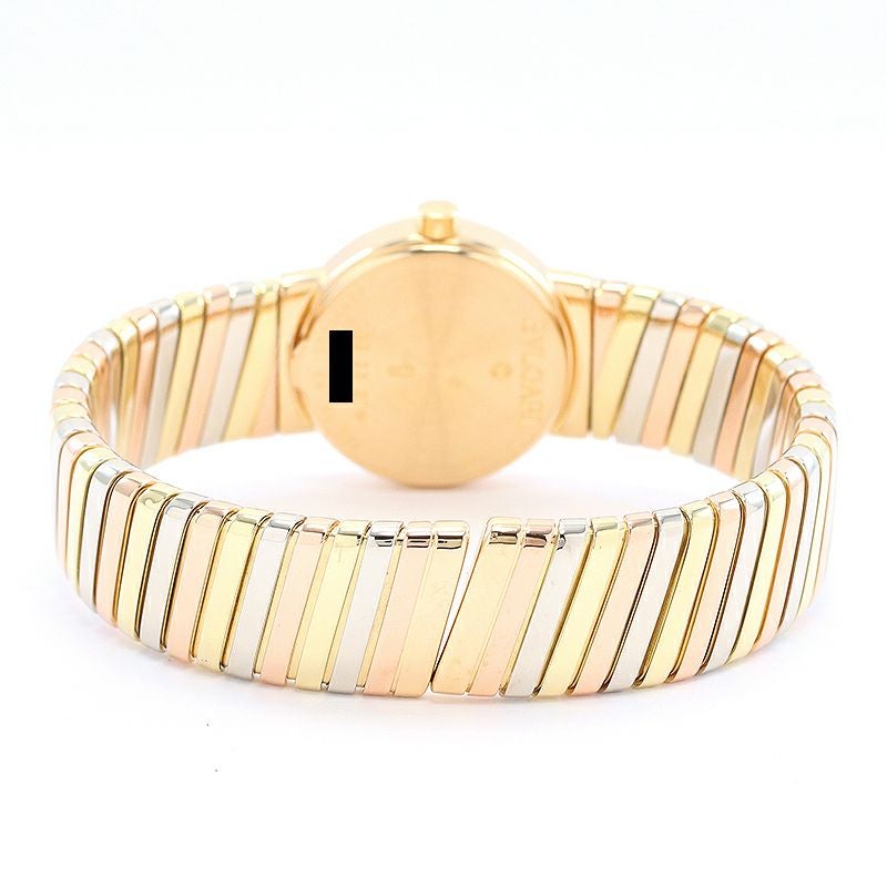【中古】BVLGARI BVLGARI BVLGARI TUBOGAS THREE COLOR GOLD ブルガリ ブルガリ・ブルガリ トゥボガス スリーカラーゴールド Mサイズ BB23 2T