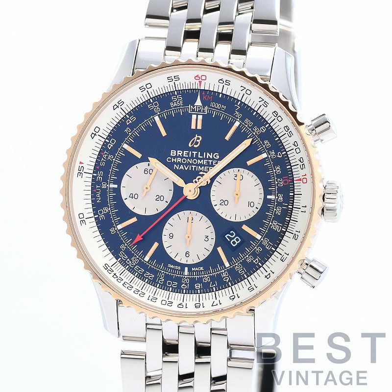【中古】BREITLING NAVITIMER B01 CHRONOGRAPH 46 ブライトリング ナビタイマー B01 クロノグラフ 46 UB0127211B1A1 (U017B-1NP)